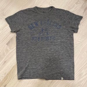47 Brand New England Patriots Wash Out Mens Tee Small Grey